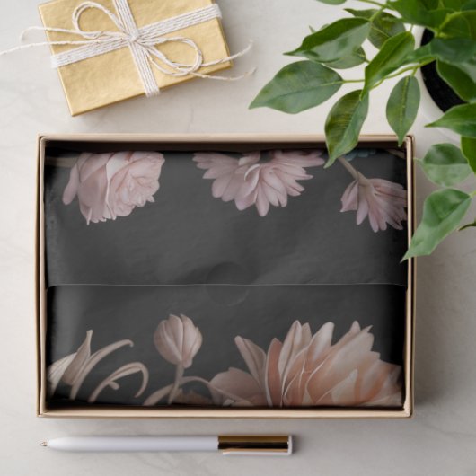 Mousseline Flower skull-papier Tissuepapier (Geschenk)