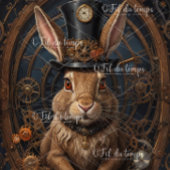 Mousseline Hare Steampunk Hat Tissue paper Tissuepapier