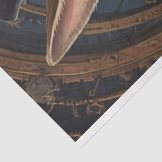 Mousseline Hare Steampunk Hat Tissue paper Tissuepapier (Detail)