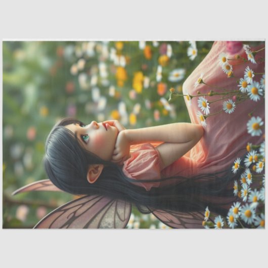 Mousseline Magical Fairy Princess Decoupage Tissuepapier (Voorkant)