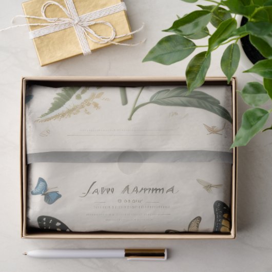 MOUSSELINE PAPIER Zomerbloemen v2 Tissue paper (Geschenk)