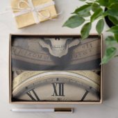 Mousseline Steampunk watches skulls Tissue paper Tissuepapier (Geschenk)