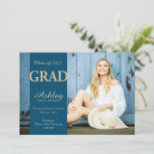 mousserend Afstudeerder Kaart (Staand voorkant)