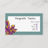 Mousserend Amethyst Crystal Minimalistisch Elegant Visitekaartje (Voorkant)