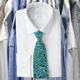 Mousserend Aqua Blue Water Stropdas