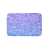 Mousserend blauw en Paars glitter Badmat (Voorkant)