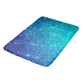 Mousserend blauw glittery Ombre Blauwgroen kleurri Badmat (Gekanteld)