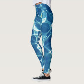 Mousserend blauw water leggings (Links)