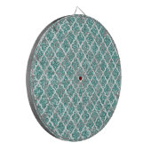 Mousserend Blauwgroen Dartbord (Voorkant Links)