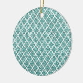 Mousserend Blauwgroen Keramisch Ornament (Links)