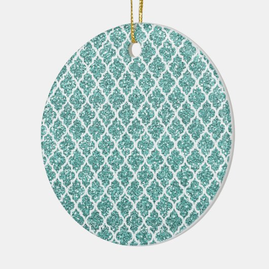 Mousserend Blauwgroen Keramisch Ornament (Links)