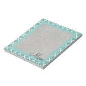 Mousserend Blauwgroen Notitieblok (Linkerzijde)