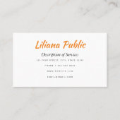 Mousserend caleidoscopisch Visitekaartje (Achterkant)