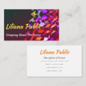 Mousserend caleidoscopisch Visitekaartje (Voorkant / Achterkant)