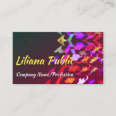 Mousserend caleidoscopisch Visitekaartje (Voorkant)