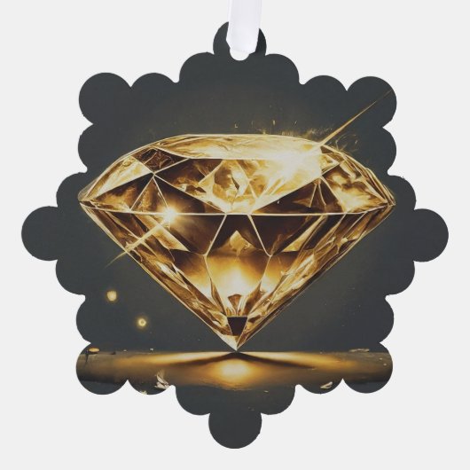 Mousserend Diamond Ornament Kaart (Voorkant)