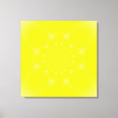 mousserend geel canvas afdruk (Voorkant)