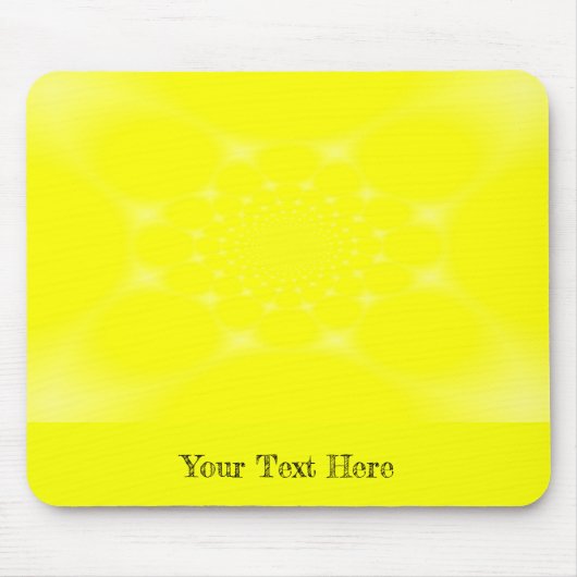 mousserend geel muismat (Voorkant)