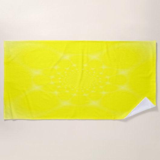 mousserend geel strandlaken (Voorkant)