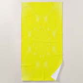 mousserend geel strandlaken (Voorkant)