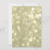 Mousserend Gold Ballroom 50th Birthday Invitation Kaart (Achterkant)