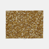Mousserend Gold Glitter Fleece Deken (Voorkant (Horizontaal))