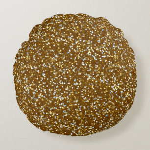 Mousserend Gold Glitter Rond Kussen
