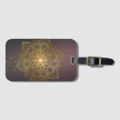 Mousserend Gold Mandala Bagagelabel (Voorkant (horizontaal))