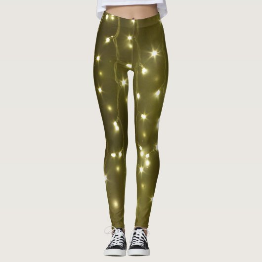 Mousserend Golden String of Lights Legging (Voorkant)