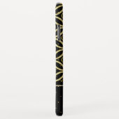 Mousserend goud en zwart geometrisch patroon Case-Mate iPhone case (Achterkant/rechts)