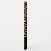 Mousserend goud en zwart geometrisch patroon Case-Mate iPhone case (Achterkant/links)