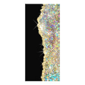 mousserend goud - glitter - lijst - rackkaart reclamekaart (Achterkant)