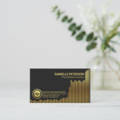 Mousserend goud - Verbetering van het financiële a Visitekaartje (Staand voorkant)