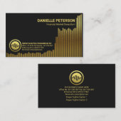 Mousserend goud - Verbetering van het financiële a Visitekaartje (Voorkant / Achterkant)