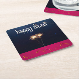 Mousserend Happy Diwali - Onderzetter papier