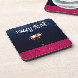 Mousserend Happy Diwali - Onderzetter van plastic
