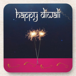 Mousserend Happy Diwali - Onderzetter van plastic