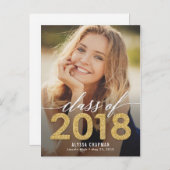 Mousserend Jaar Afstuderen Briefkaart (Voorkant / Achterkant)