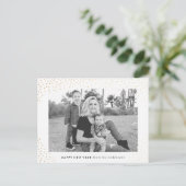 Mousserend nieuwjaar | Vakantieknopkaart Feestdagenkaart (Staand voorkant)