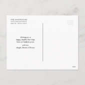 Mousserend nieuwjaar | Vakantieknopkaart Feestdagenkaart (Achterkant)