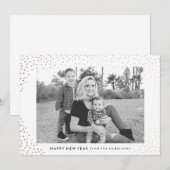 Mousserend nieuwjaar | Vakantieknopkaart Feestdagenkaart (Voorkant / Achterkant)