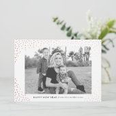 Mousserend nieuwjaar | Vakantieknopkaart Feestdagenkaart (Staand voorkant)