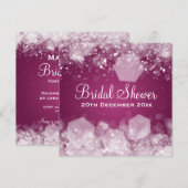 Mousserend Night Plum Elegant Vrijgezellenfeest Kaart (Voorkant / Achterkant)