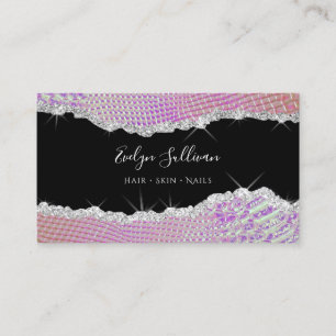 mousserend paars oranje visitekaartje