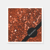 Mousserend Red Mosaic Pattern Napkins Servetten (Voorkant)