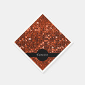 Mousserend Red Mosaic Pattern Napkins Servetten (Hoek)