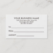 Mousserend Roze Marmer Abstract Cadeaubon Kortingskaartje (Achterkant)