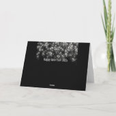 Mousserend script Merry Kerstry Corporate Feestdagen Kaart (Achterkant)