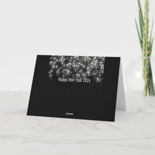 Mousserend script Merry Kerstry Corporate Feestdagen Kaart (Achterkant)