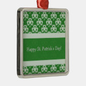 Mousserend Shamrocks Premium Square Ornament (Rechts)